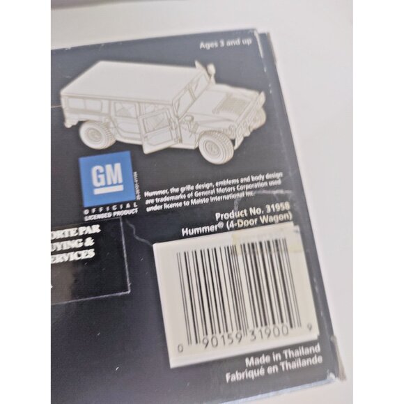 SPECIAL EDITION HUMMER by MAISTO Red DIE-CAST METAL 1/27 Original Box - Picture 10 of 13
